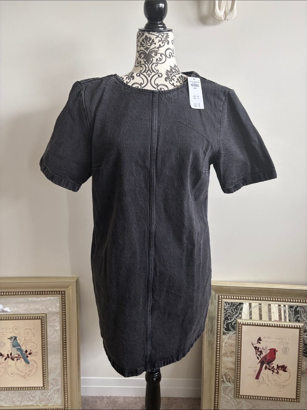 Abercrombie & Fitch Black Jean Textured Tunic dress
